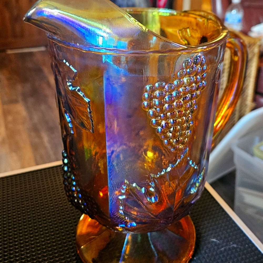 Carnival Glass Pitcher